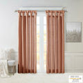 Twist Tab Lined Window Curtain Panel Only 1 Pc Panel Spice Polyester