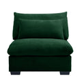 Armless Sofa For Flexible Combination To Become 2 Seater 3 Seater 4 Seater Sofa Armless Sofa With Delicate And Soft Corduroy Fabric, High Resilience Sponge And Waist Pillow, Green Green Corduroy 1