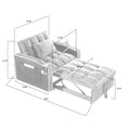 Convertible Sleeper Chair Sofa Bed Adjustable Pull Out Sleeper Chair Bed Multi Pockets Folding Sofa Bed For Living Room Bedroom Small Space,3 In 1 Sofa Bed, Black Black Velvet 1 Seat