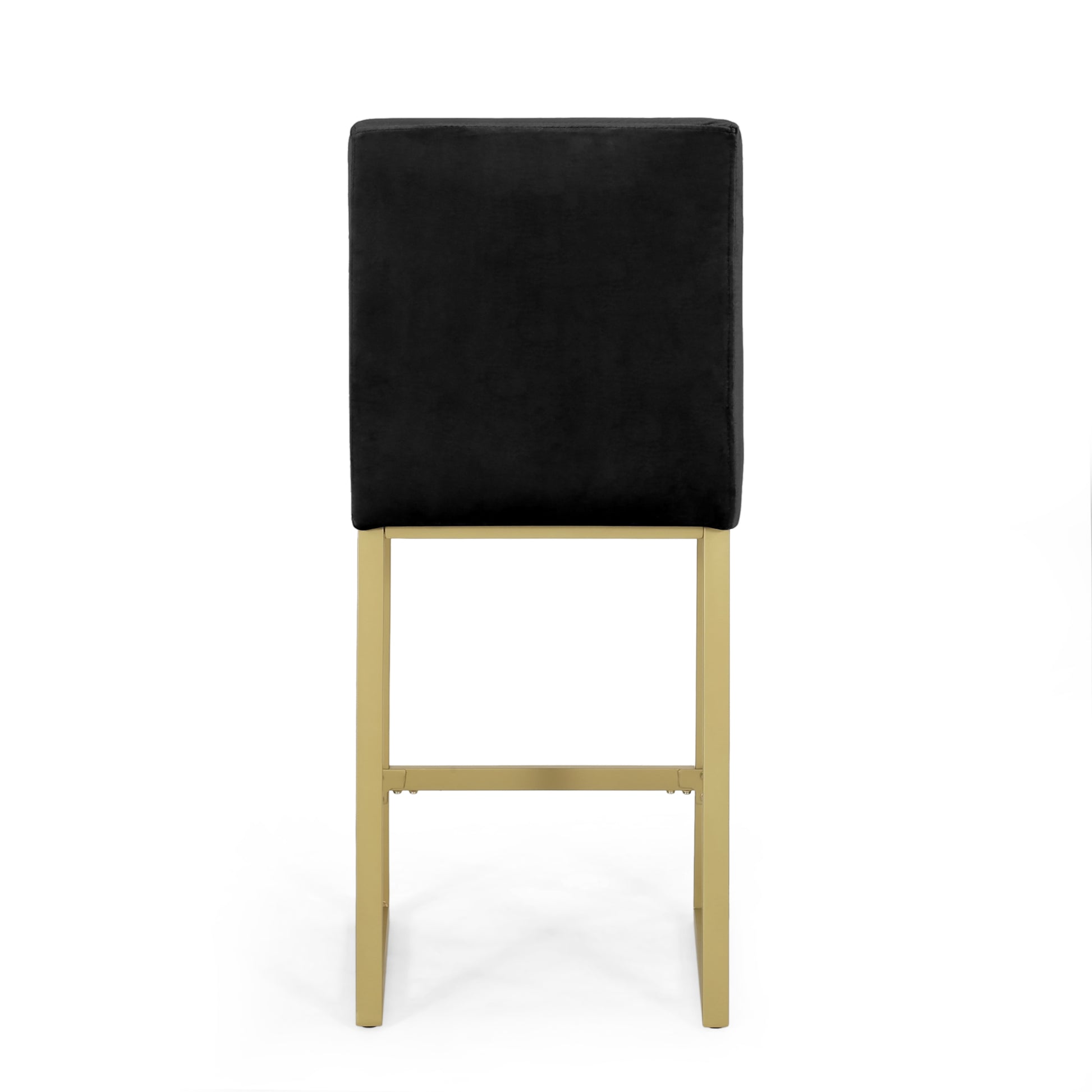 Barstool Set Of 2 Pcs Black Velvet