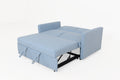 Gardenia 55'' Fabric Upholstered Sleeper Sofa, Light Blue Light Blue Wood Fabric