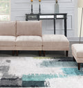 Modern Gorgeous 6Pcs Modular Set 4X Armless Chairs 2X Ottomans Living Room Furniture Blush Pink Morgan Fabric Couch Pink Primary Living Space Cushion Back Classic,Contemporary,Modern Modular
