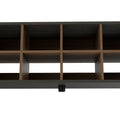 Harrison Entryway Shoe Rack, Eight Cube Spaces 8 Or More Brown Horizontal Primary Living Space Wood Contemporary Melamine Engineered Wood