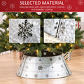 Homcom Christmas Tree Collar, Steel Tree Ring Skirt, Home Xmas Decoration For Christmas Tree, 26