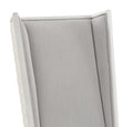 Katia Light Gray Linen & Weathered White Finish Side Chair Set Of 2 Gray,White Linen,Synthetic Wood