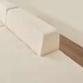 Modular Sectional Couch, Lambswool Fabric Modern L Shape Sectional Sofa With Chaise Lounge, Living Room Upholstered 5 Seater Corner Sofa Couch For Bedrooms, Apartment Beige Foam Sherpa 5 Seat