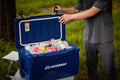 40Qt Navy Blue Insulated Box Navy Blue Polyethylene