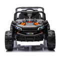 24V Kids Ride On Utv,Electric Toy For Kids W Parents Remote Control,Four Wheel Suspension,Low Start,Adjustable Speed,Multimedia Player,Early Education,Bluetooth,Rear Storage Space For Kids Aged 3 . Black 50 99 Lbs Polypropylene