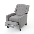 Classic Light Grey Fabric Push Back Chair Light Grey Fabric