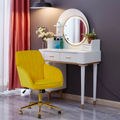 Ys Office Chair Bright Yellow Velvet