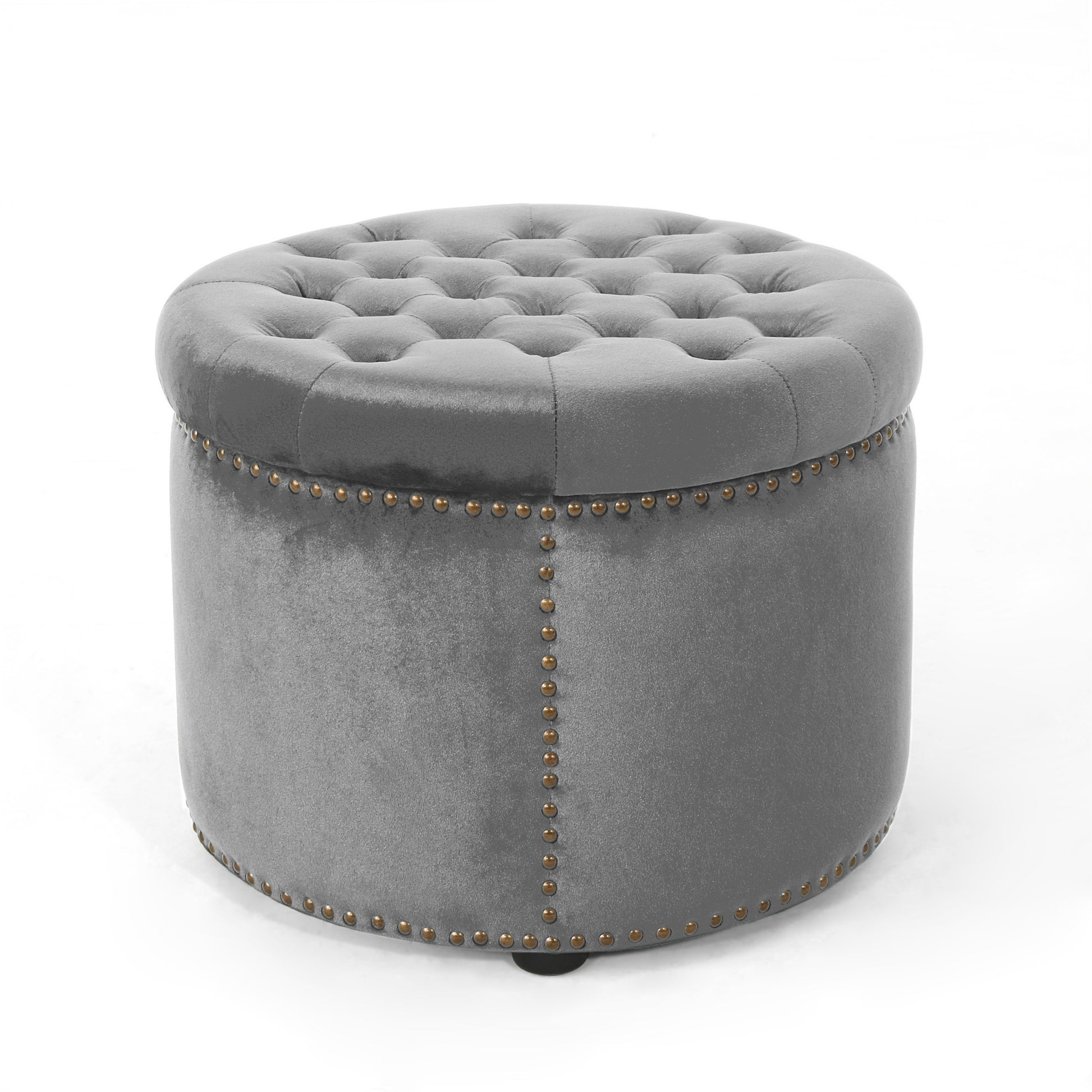 Ottoman Grey Velvet