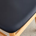Table And Chair Set. White Sintered Stone Tabletop, Rubberwood Legs, Foldable Computer Desk, Foldable Desk. Solid Wood Dining Chair With Small Curved Backrest And Pu Cushions. Zd 1545 Dx 2361 Wood Seats 6 Wood