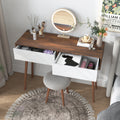 Entryway Table With 2 Carved Panel Drawers, Console Table With Storage Space And Wood Legs,Sofa Table Behind Couch For Hallway, Living Room, Natural Color Natural Particle Board Mdf