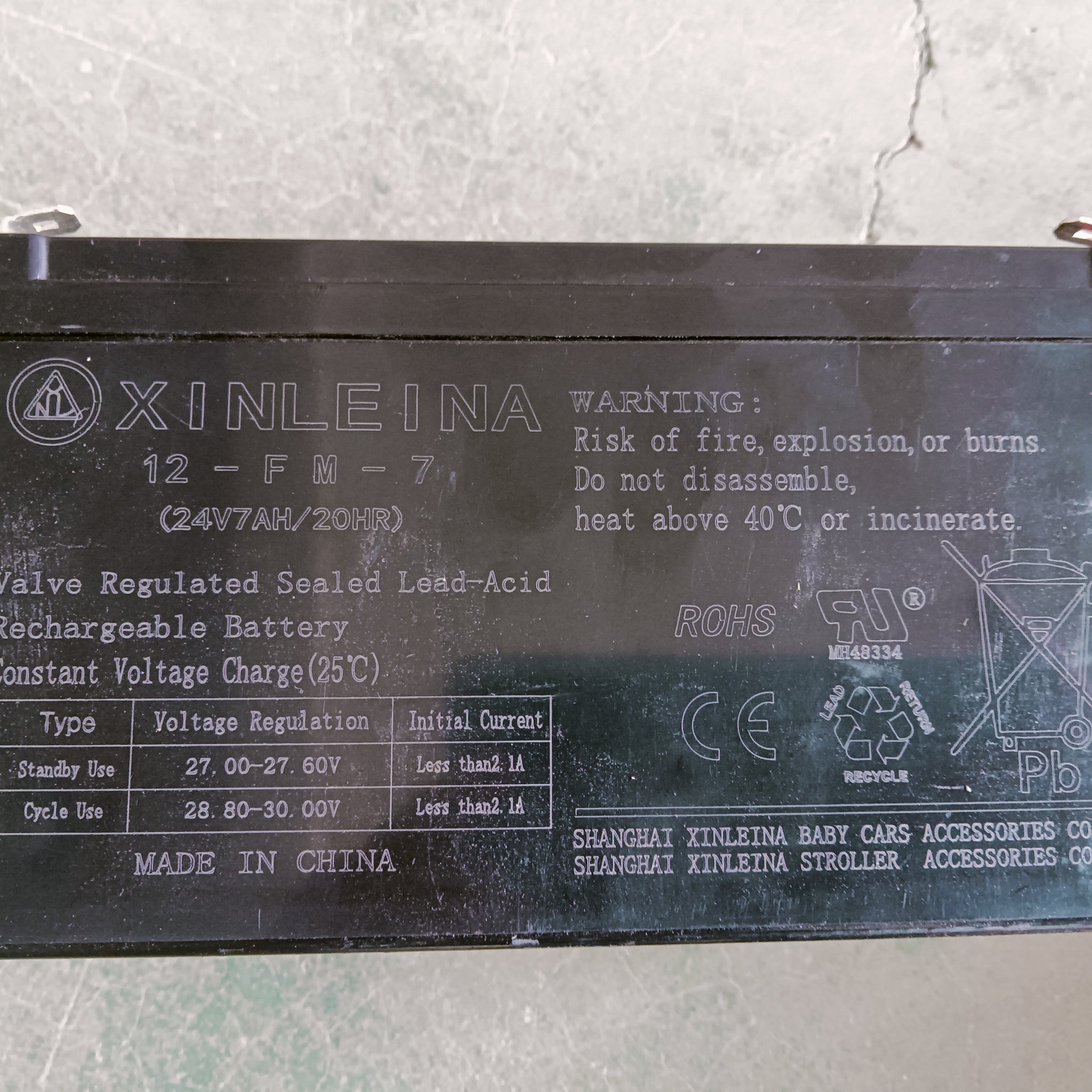 Lead Acid Battery Black Abs