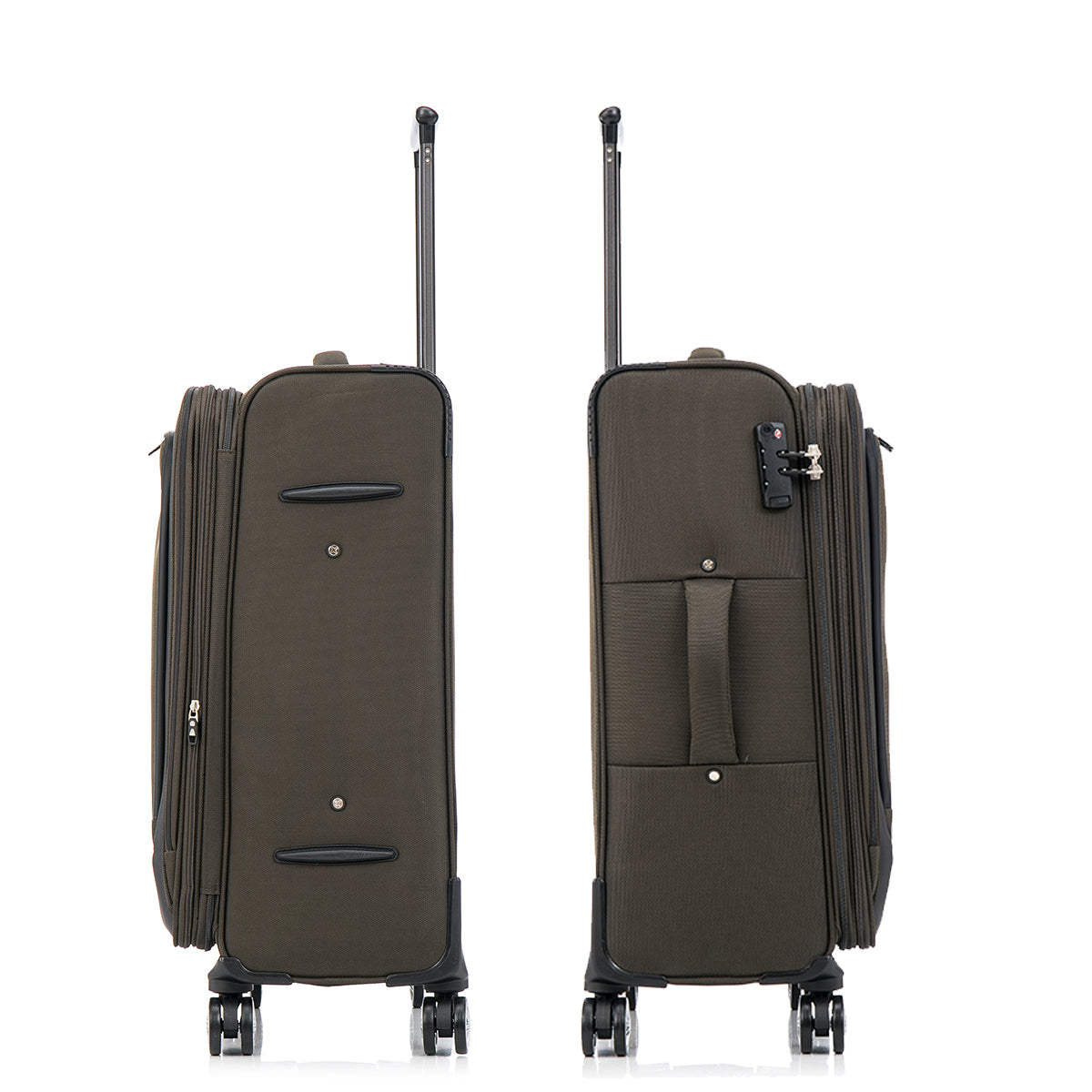 3 Piece Lightweight And Stylish Travel Suitcase 20 Inches, 26 Inches, 30 Inches. Durable And Easy To Carry Design, Ergonomic Interior For Both Men And Women. Sage Green Fabric