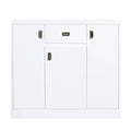 White High Gloss 3 Door Server With Drawer White Dining Room Drawers Included Mdf