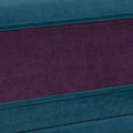 Anya Boho Chic Wingback Accent Arm Chair, Floral & Leopard, Blue Teal & Purple Velvet Teal Multi Foam Fabric