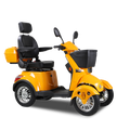 Xl3D4L Electric Mobility Recreational Travel Scooter For Adults,Mobility Scooters For Seniors, 4 Wheel Powered Mobility Scooters Yellow Abs Pc Abs Pc