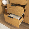 Sideboard Buffet Cabinet With Storage, Wood Coffee Bar Cabinet, 47.2