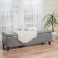 Glouster Storage Ottoman V2 Dark Grey Pu