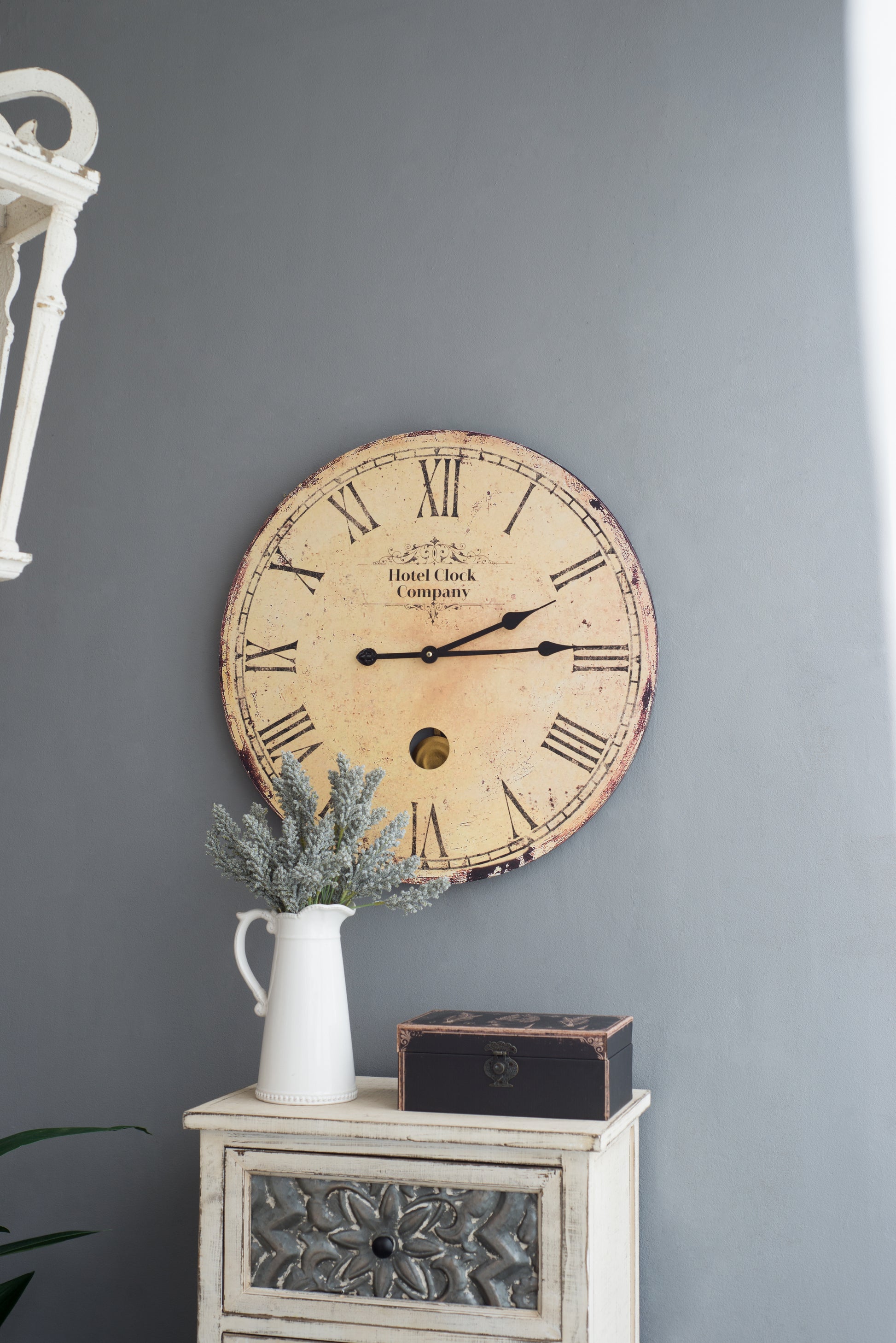 D23X2.2" Wall Clock Beige Mdf