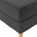 Ottoman Dark Gray Fabric