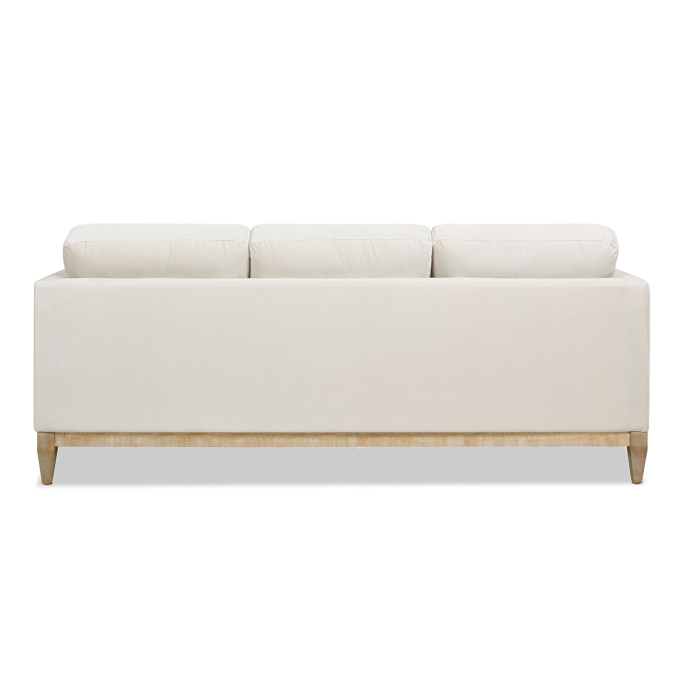 Knox 84" Modern Farmhouse Sofa, French Beige Performance Velvet Beige Wood Foam Velvet 3 Seat