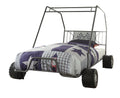 Gunmetal Twin Bed Box Spring Not Required Twin Gunmetal Metal Steel