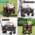 Black & Orange Folding Campers Black Gold Metal
