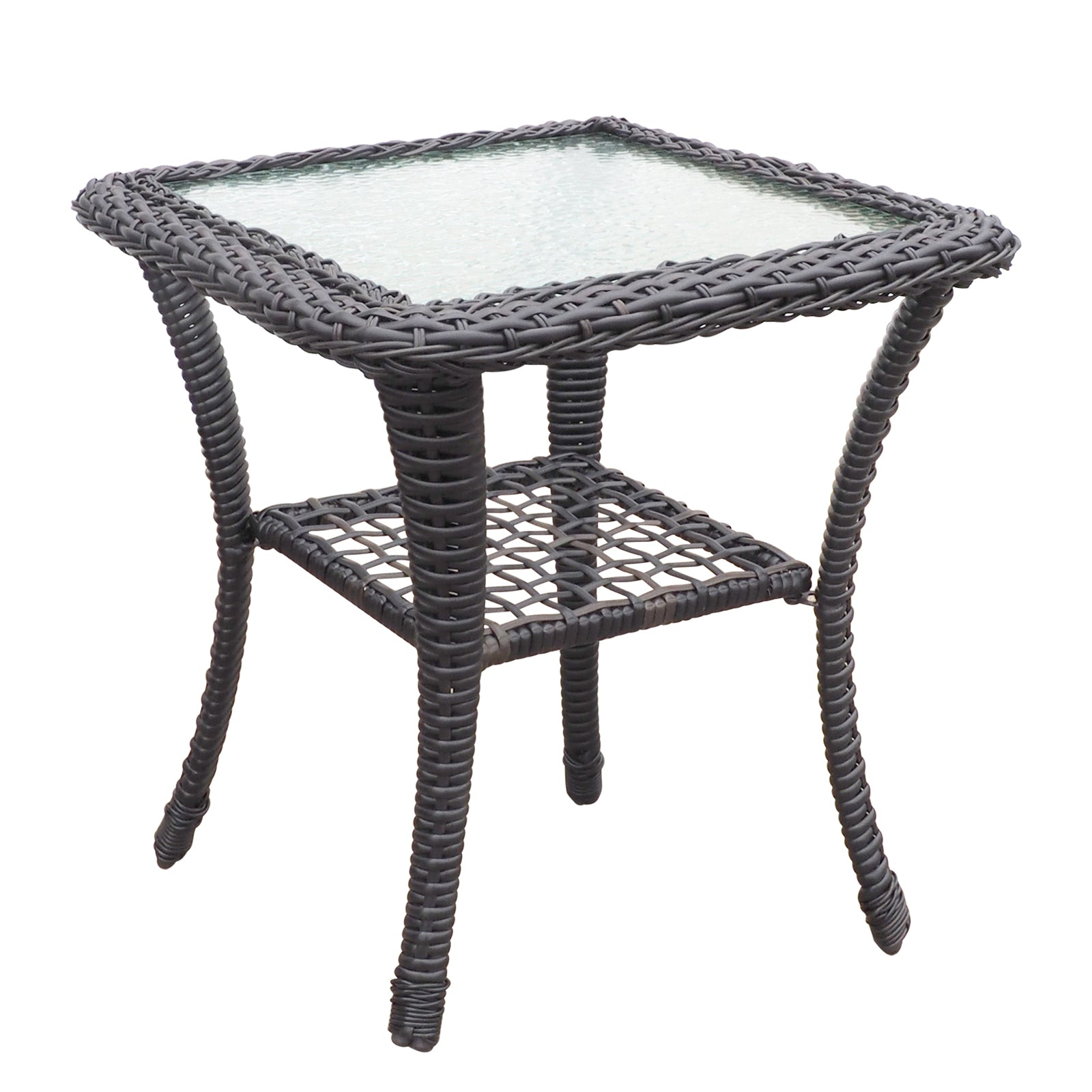 3 Pieces Conversation Set, Outdoor Wicker Rocker Swivel Patio Bistro Set, Rocking Chair With Glass Top Side Table,Navy Blue Yes Complete Patio Set Navy Blue Seats 2 Weather Resistant Frame Garden & Outdoor Retro,Vintage Complete Patio Sets Hdpe Metal