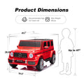 24V 2 Seater Kids Ride On Car Licensed Mercedes Benz G63 Powerful 4Wd For Kids Ages 3 8, With 7Ah Big Battery, Remote Control, Soft Braking, 4 Wheel Suspension, Led Headlight & Music,Red Red Polyethylene