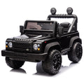 Licensed 2015 Land Rover Defender 90,24V Kids Ride On Xxl Car W Parents Control,2Wd,Four Wheel Suspension,Bluetooth,Mp3,Music,Power Display,Led Lights,Speeds 1.86 3.11Mph For Kids 3 7. Black Polypropylene