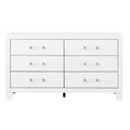 Omoda 5Pc White Queen Bedroom Set With Led Box Spring Required Queen White Wood 5 Piece Set Bedroom Bed Included,Chest Included,Dresser Included,Mirror Included,Nightstand Included Contemporary