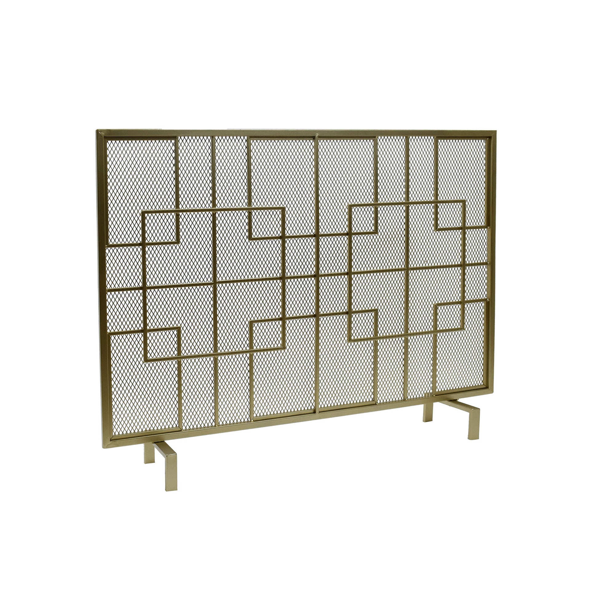 Fire Screen Gold Iron