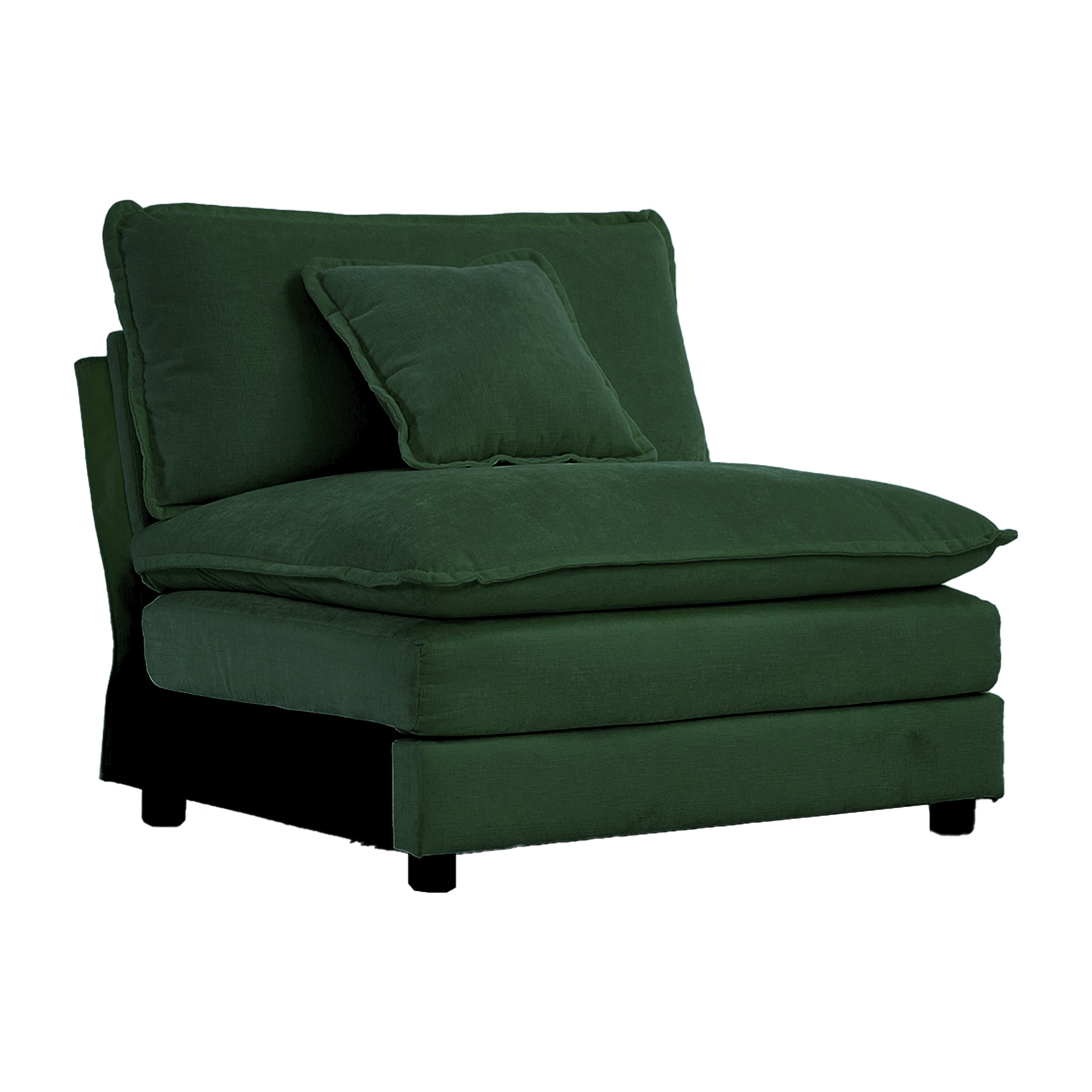 Premium Material Sturdy Solid Wood Frame, High End Chenille Fabric, Filled With High Quality Sponge, Making This Sofa Beautiful And Comfort, It Can Be Perfectly Support Your Body Shape An Green