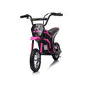 24V14Ah Kids Ride On 24V Electric Toy Motocross Motorcycle Dirt Bike Xxl Large,Speeds Up To 14.29Mph,Dual Suspension, Hand Operated Dual Brakes, Twist Grip Throttle, Authentic Motocross Bike Geometry Pink Polypropylene