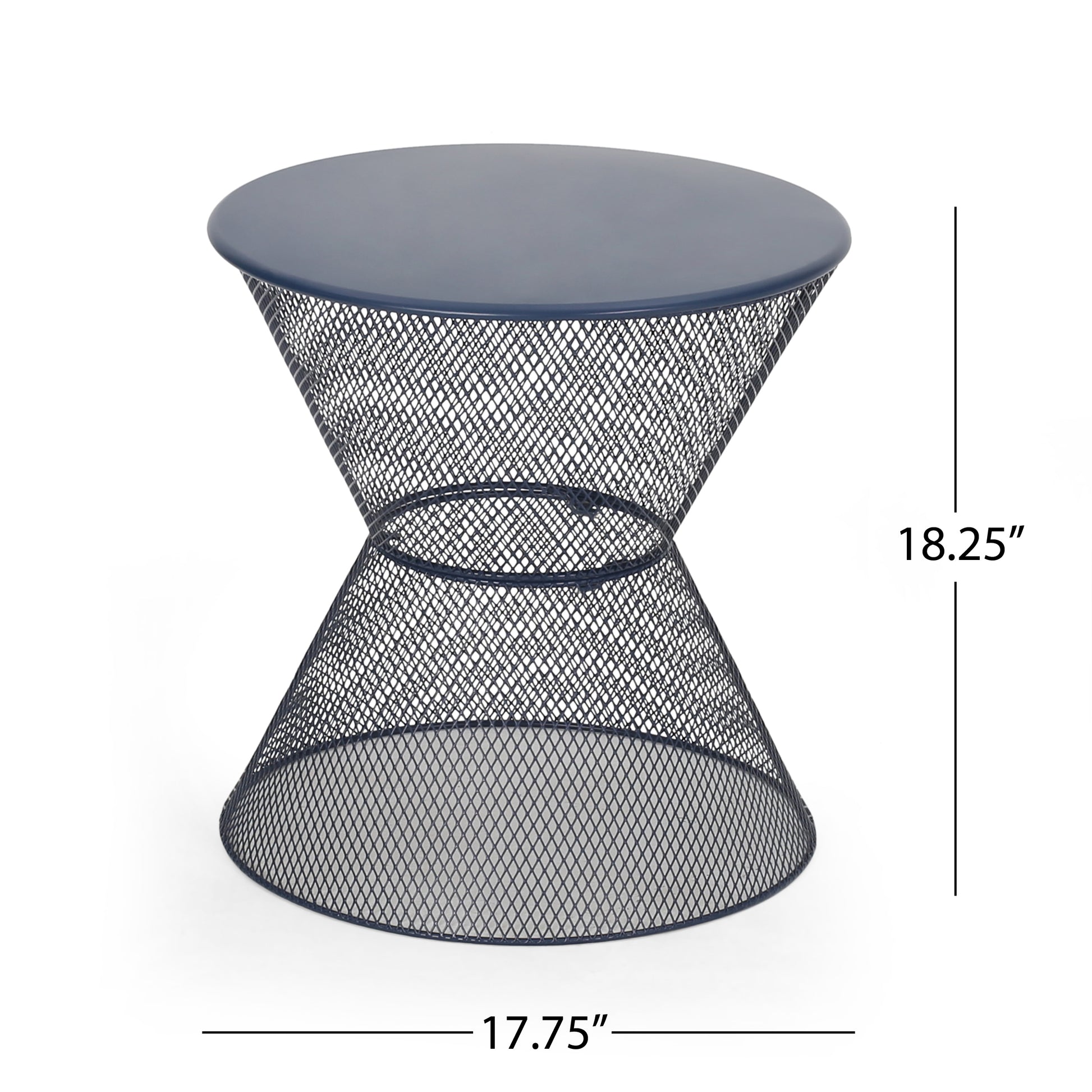 Nevada Side Table Navy Iron