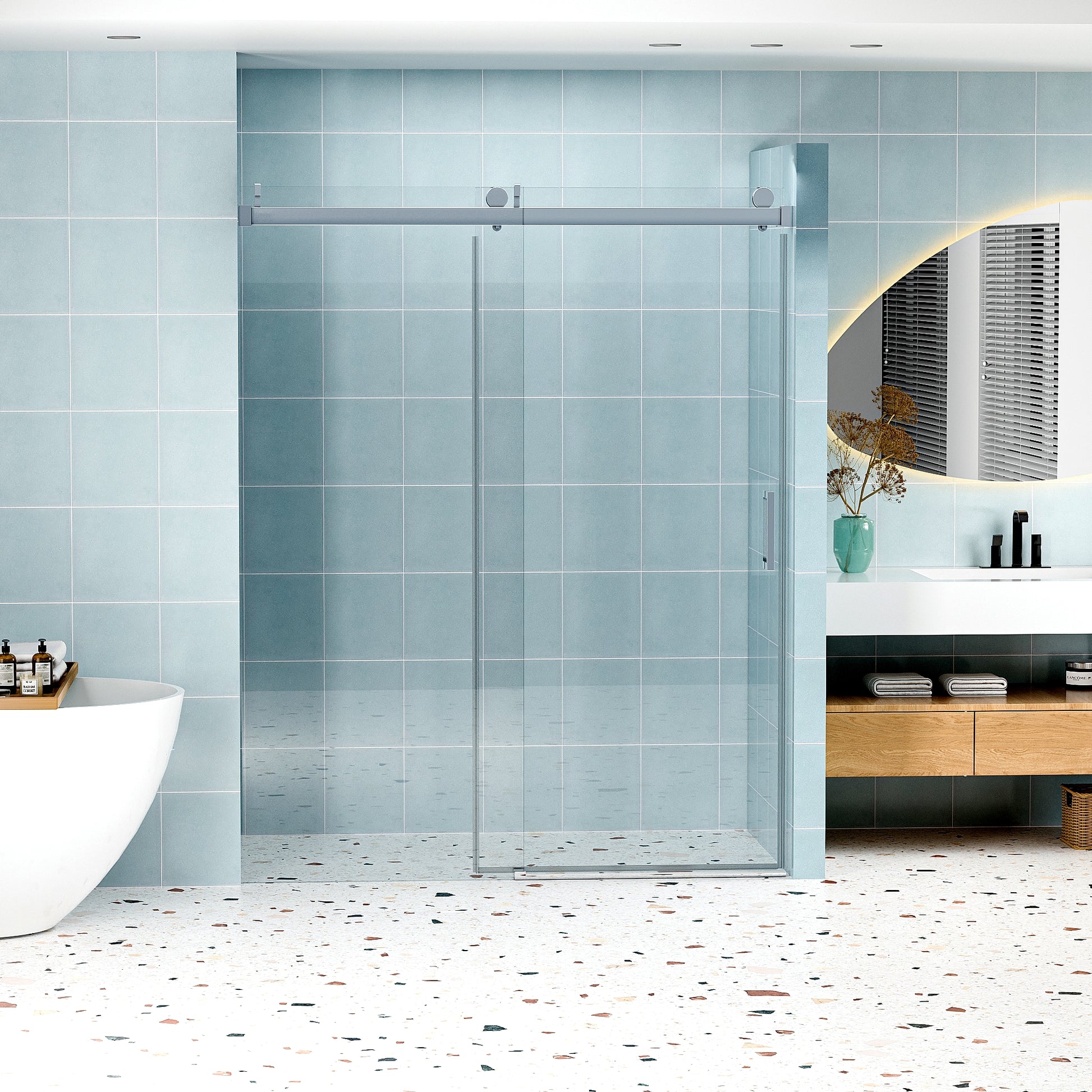 Bottom Guide Only, 24D01P13 Chx Chrome Stainless Steel