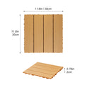 Plastic Composite Deck Tiles Set Of 35Pcs, Composite Decking Resist Rust, Water, Weather, Indoor&Outdoor, Easy To Diy & Maintain, Ideal For Patios, Balconies, Rooftops, Decks, 12X12