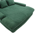 Coolmore Seersucker 2 Seater Lazy Sofa With 5 Back Pillows,Comfy Sofa Deep Seat Couch For Living Room,Club Emerald Emerald Chenille 2 Seat