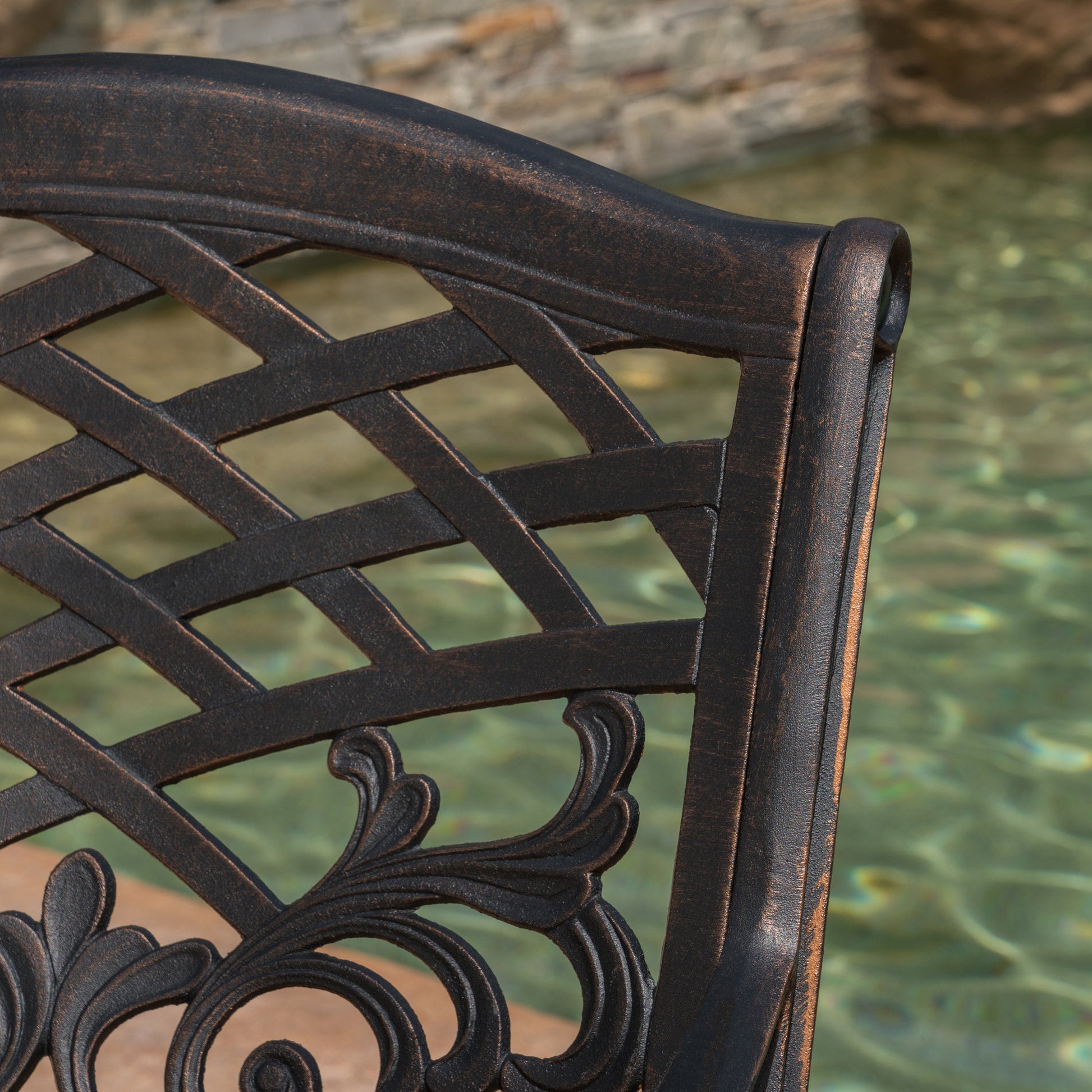 Phoenix Arm Chair Set Of 2 Copper Aluminium