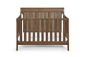 Shailee 4 In 1 Convertible Crib Brown Brown Stone Brown Wood