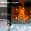 Outsunny 2 In 1 Smokeless Fire Pit, Bbq Grill, 19