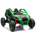 24V Two Seater Kids Ride On Utv W Parents Control,20In Seat Width,400W Super High Power,Four Wheel Suspension,Bluetooth,Mp3,Usb,Led Light,Horn,Rear Storage Space,Speeds 3.73 4.97Mph For Kids Aged 3