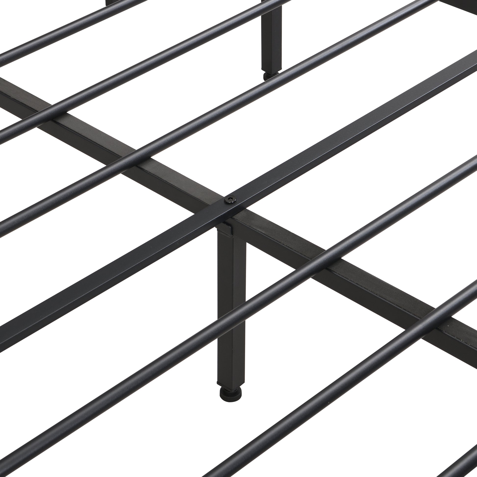 Industrial King Bed Frame With Led Lights And 2 Usb Ports, Bed Frame King Size With Storage, Noise Free, No Box Spring Needed, Rustic Brown Box Spring Not Required King Antique Brown Metal Brown Bedroom Industrial Metal & Wood