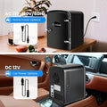 4L Portable Mini Fridge Warmer And Cooler Six 12Oz Cans Compact Refrigerator, 100% Freon Free & Eco Friendly, 4 L, Black Black Plastic