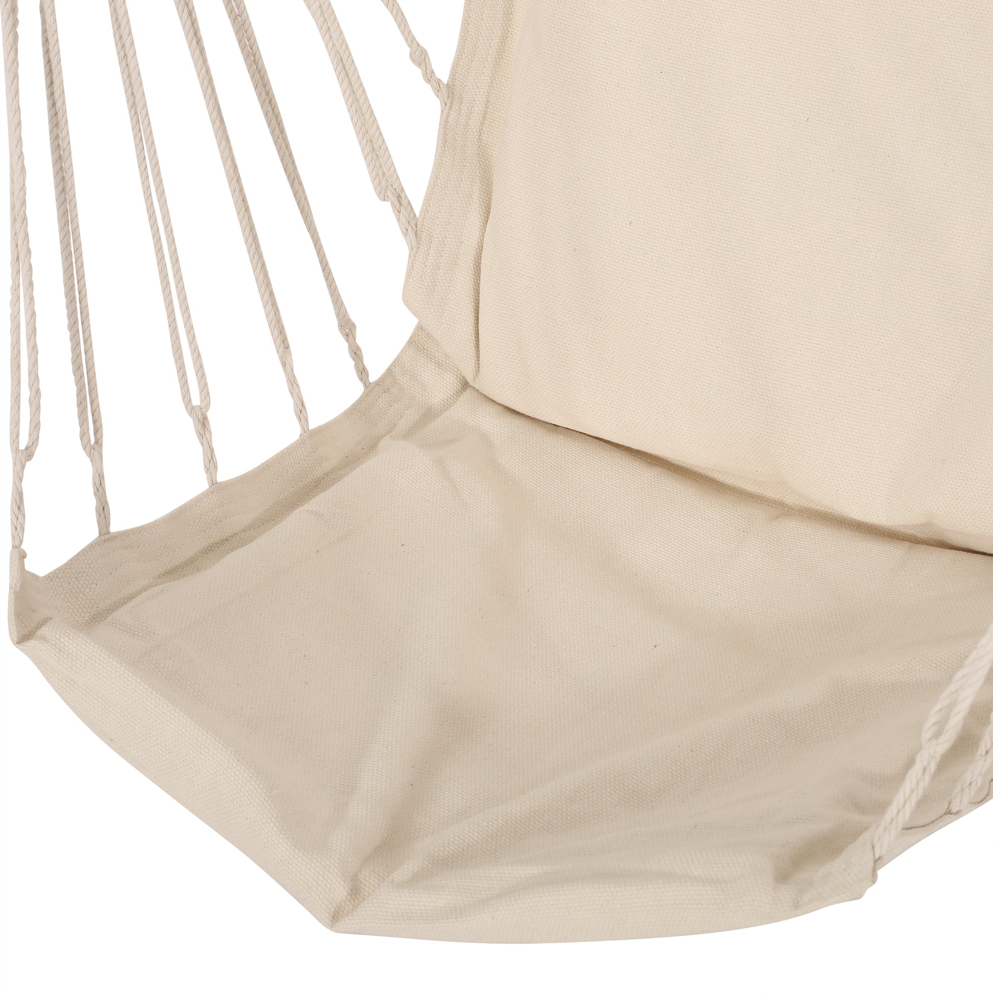 Griffith Hanging Chair Fabric Only Cream Cream Wood Fabric