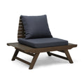Sedona Club Chair Dark Grey Wood