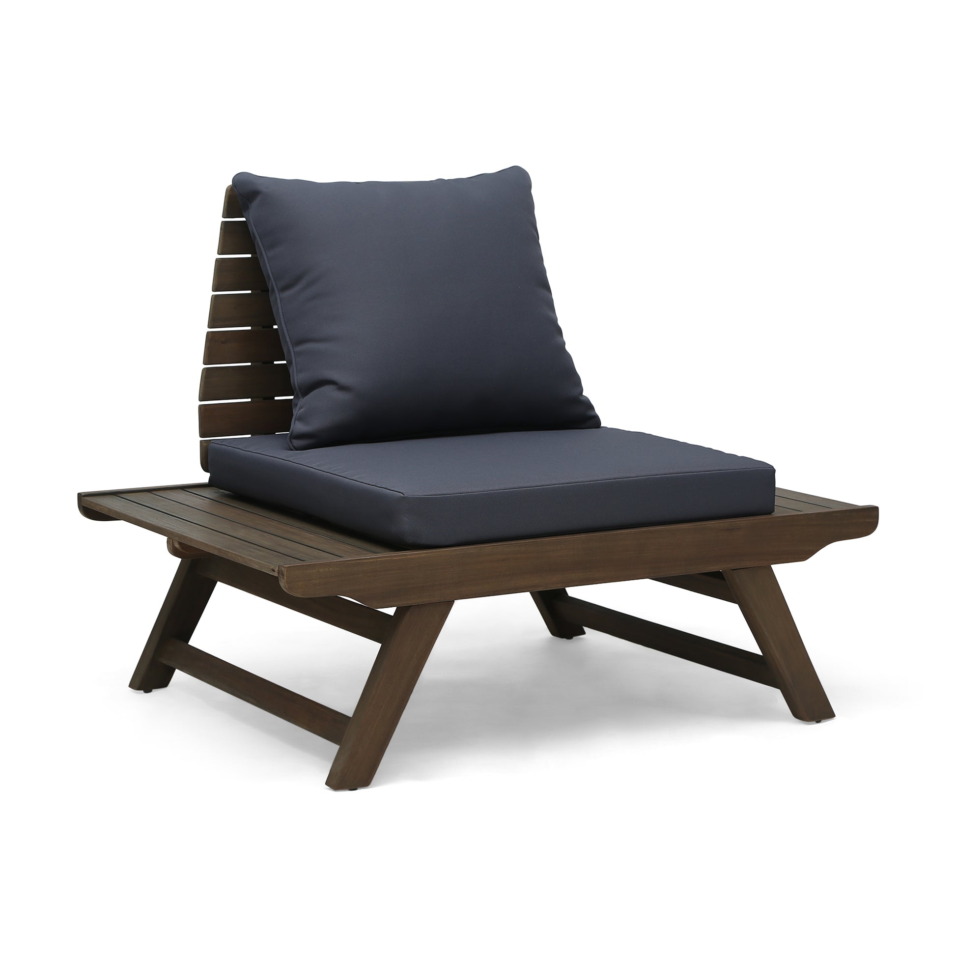 Sedona Club Chair Dark Grey Wood