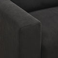 Modular Corduroy Upholstered 3 Seater Sofa Bed With Storage For Home Apartment Office Living Room, Free Combination, L Shapedblack Black Wood Primary Living Space Medium Soft Pillow Back Eucalyptus Square Arms Foam Corduroy 3 Seat